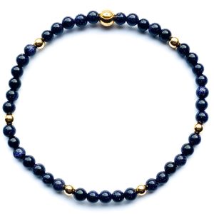 Armband Blauwe Goudsteen