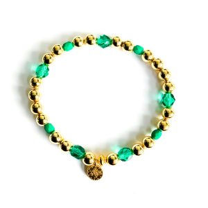Armband Gold Emerald