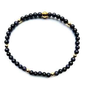 Armband Blauwe Goudsteen
