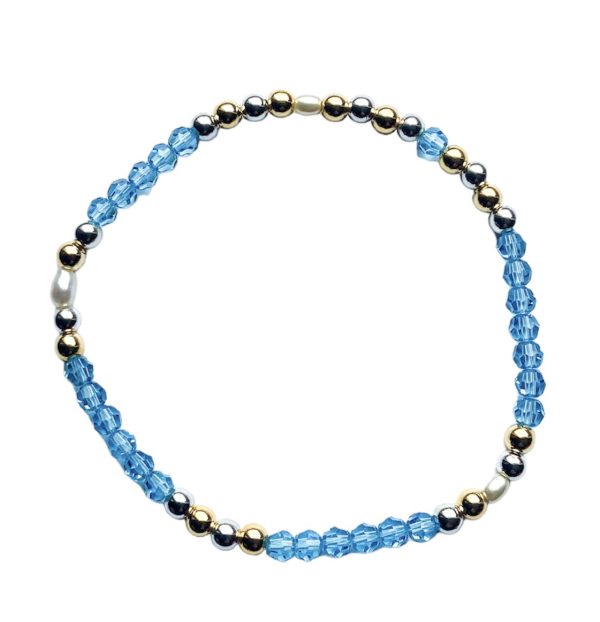 Armband Blue Pearl