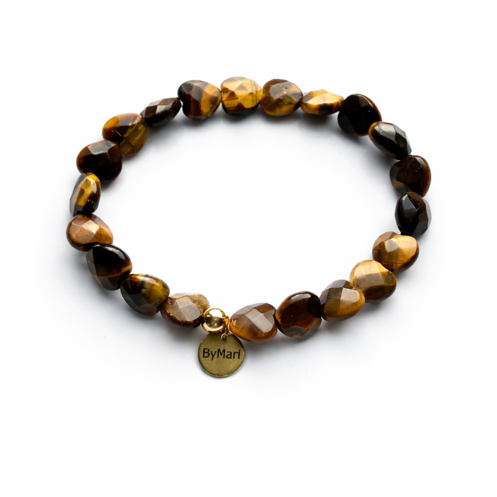 SieradenbyMari Hartjesarmband Tijgeroog armband