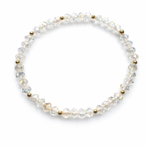 Damant sieraden goud met crystal