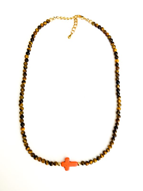 Ketting Tijgeroog Kruis