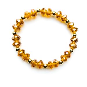 Praag facet kralen 18kt goldfilled kralen
