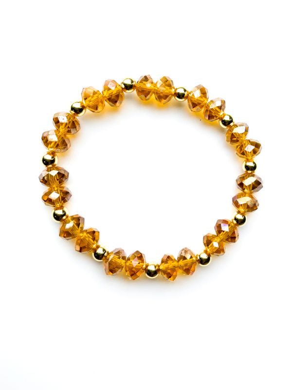Praag facet kralen 18kt goldfilled kralen