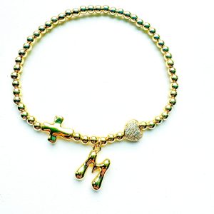 Goldfilled armband hartjes sieraden Kruis