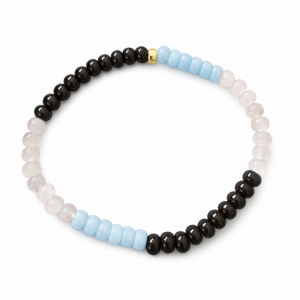 Rozenkwarts armband Onyx sieraden SieradenbyMari