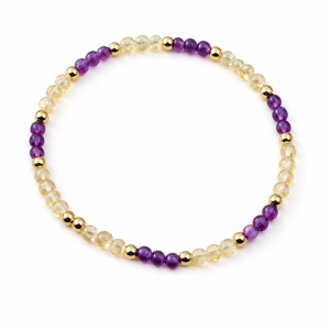 Citrien en Amehist Luxe sieraden SieradenbyMari