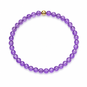 Gouden armband met amethist sieradenbymari armbanden