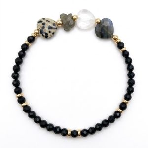 Luxe feestsieraden Kerstsieraden Zwarte armband