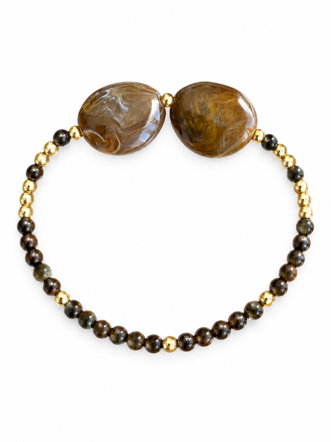 bruine sieraden Sieradenbymari op maat gemaakte armband
